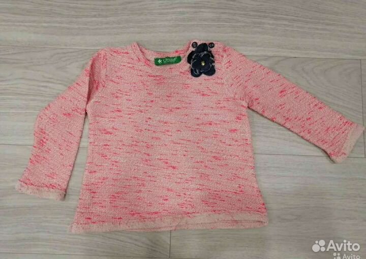 Джинсовая куртка, кофта размер 98-104