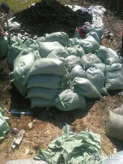 Навоз конский коровий