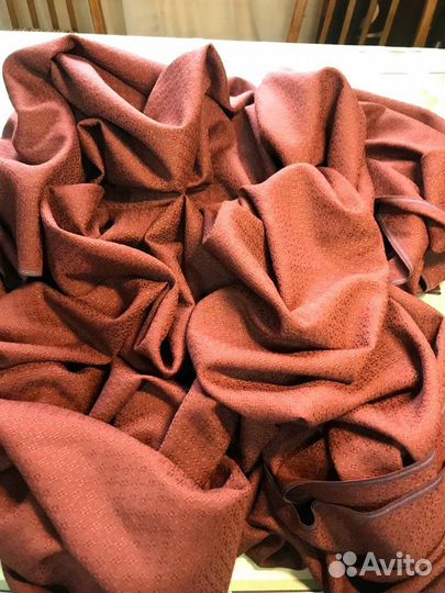 Отрез ткани смесовый лен новый