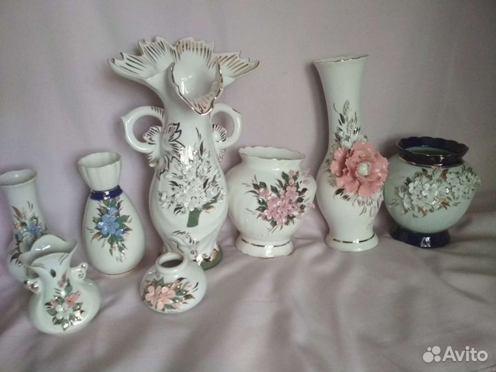 Кисловодский фарфор Вазы новые2 шт