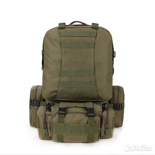 Тактический рюкзак 36-55 литров 1000D мох / олива