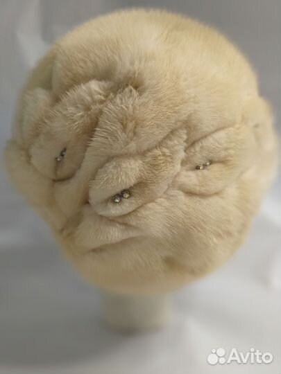 Норковый мягкий берет