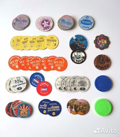 Фишки, сотки, кэпсы, биты из 90х