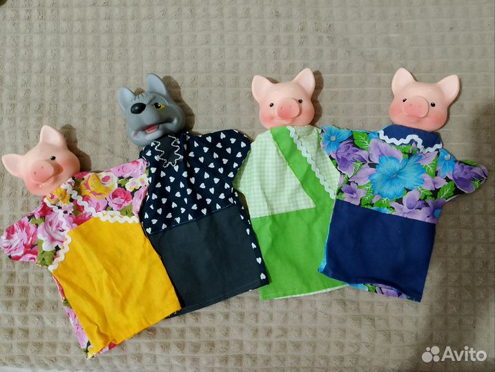 Кукольный театр на руку Три поросёнка в пакете