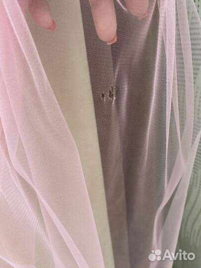 Фата для девичника розовая