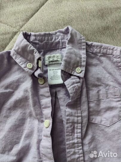 Рубашки, брюки, жилет GAP,Gymboree 80 86/12-18 мес
