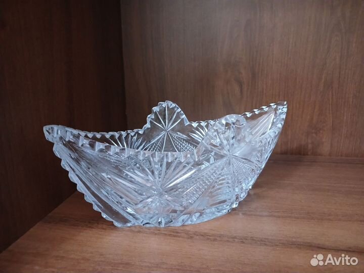 Конфетница хрустальная СССР