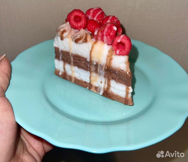 Кусочек тортика из мыла