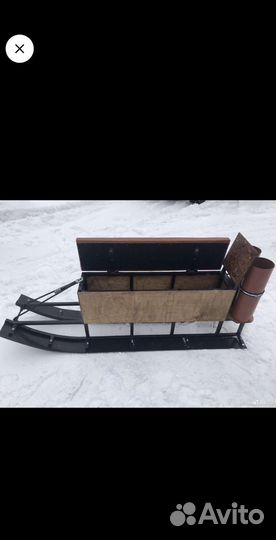 Сани к мотособаке, снегоходу. Прицепы