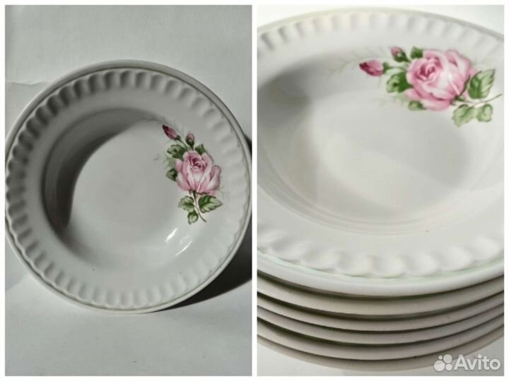 Тарелки СССР суповые пирожковые блюдца