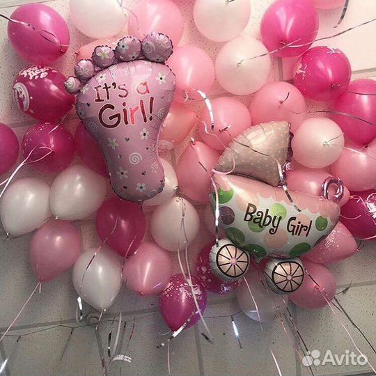 Воздушные шары гелиевые шары на выписку из роддома