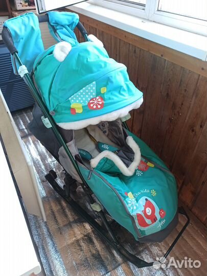 Детские санки коляска Nika kids
