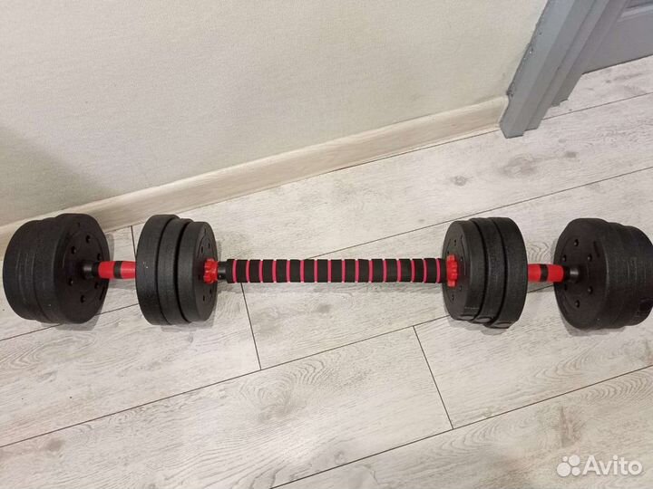 Гантели+штанга 20кг новая