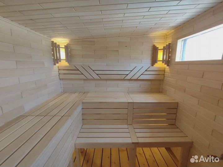 Баня Лофт 5х2.5 три отделения с перголой под ключ