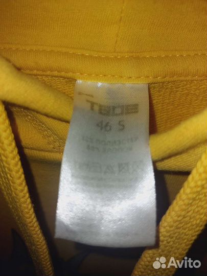 Толстовка с рисунком желтая подростки/молодежь