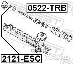 Тяга рулевая mazda tribute 00-07лев/прав.(без н