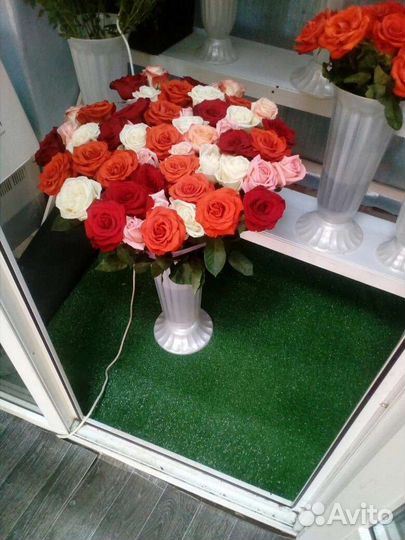 Цветы розы букет