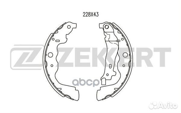 Колодки торм. бараб. задн. Renault Captur 13
