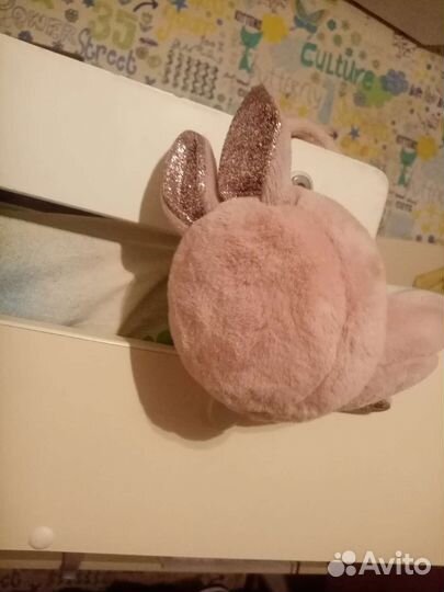 Наушники мягкие ободок ушки зайца новые