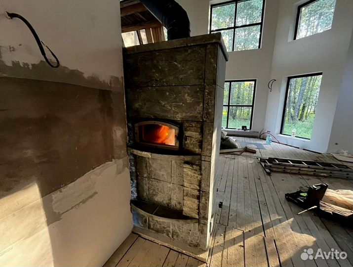 Камин теплонакопительный