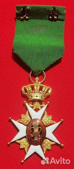 Орден Вазы, степ: кавалер 1 класса, 19 век, Швеция