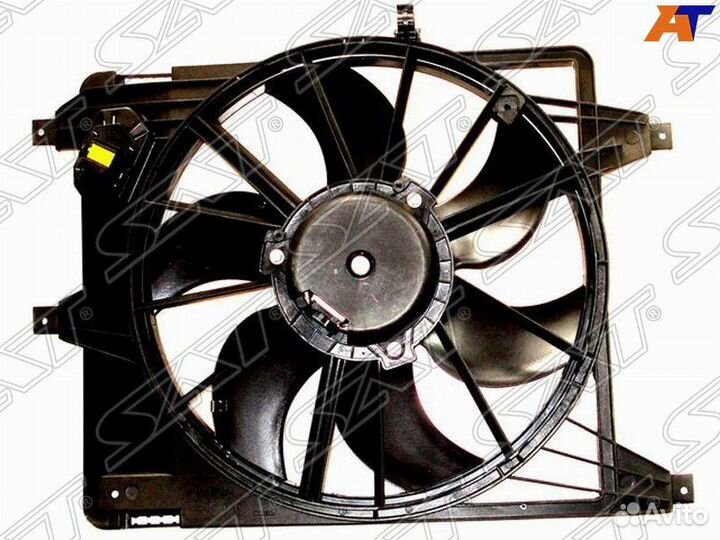 Рено Логан вентилятор диффузор радиатора с кондици