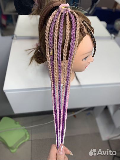 Афрорезинка, резинка с косичками