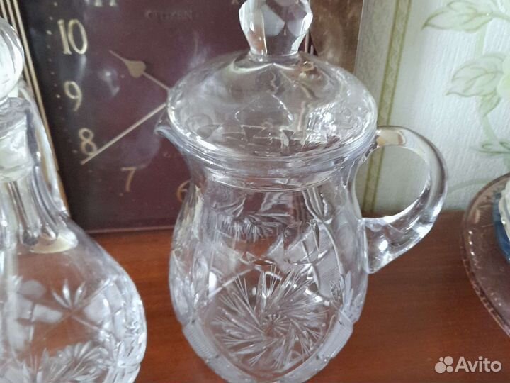 Хрустальные кувшины.70х.Винтаж