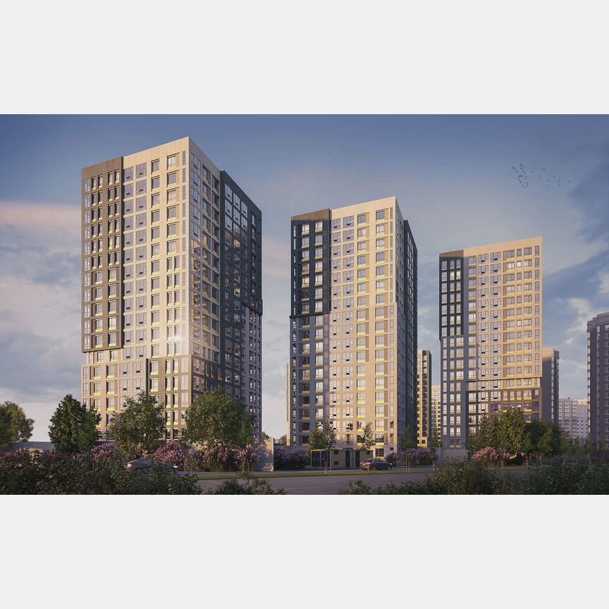 2-к. квартира, 59,1 м², 12/18 эт.