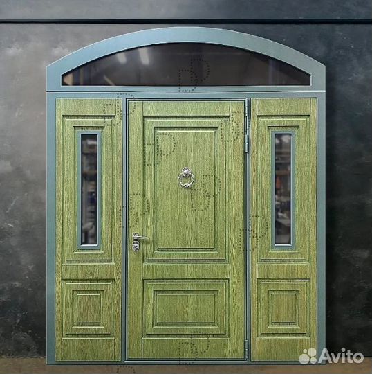 Парадная железная дверь в загородный дом DD-364