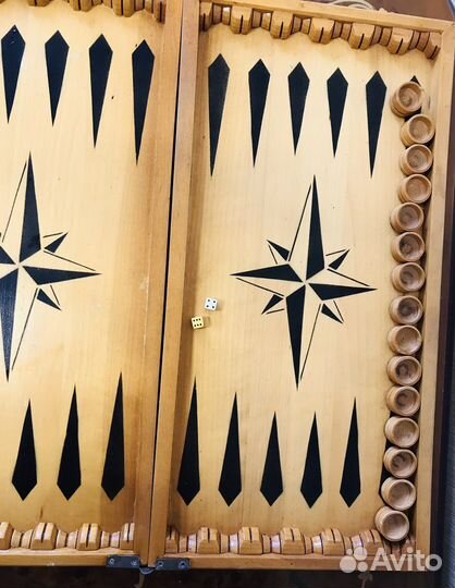 Нарды деревянные резные