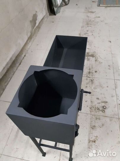 Мангал с печью под казан