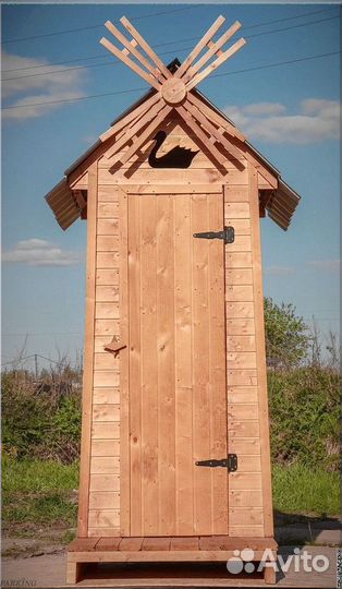 Дачный туалет с декором чця 485