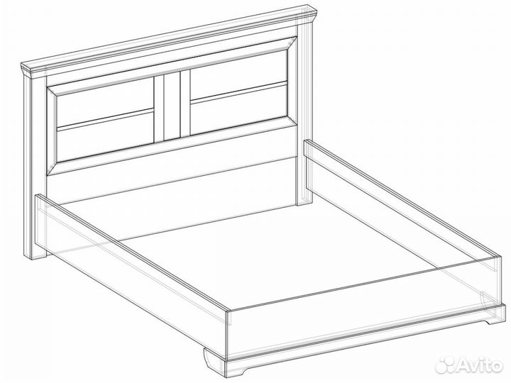 Кровать Ривьера на опорах