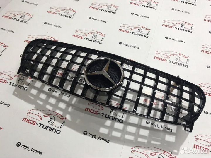 Решетка GLA GT Black 16-н.в. + AMG Хром Звезда