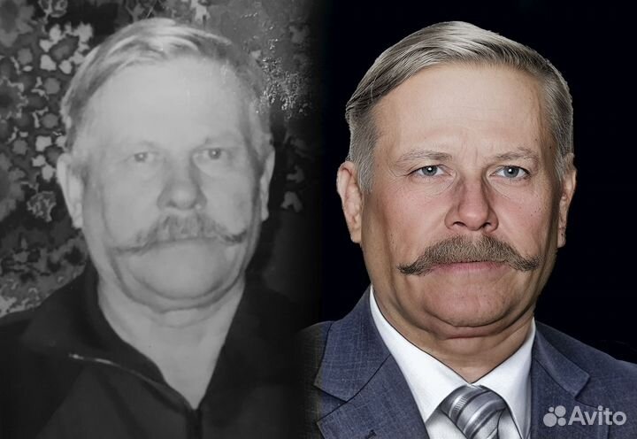 Ретушь фотографий на памятник/керамогранит