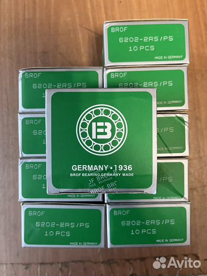 Подшипник 6202 2RS Brof(Germany) 10шт