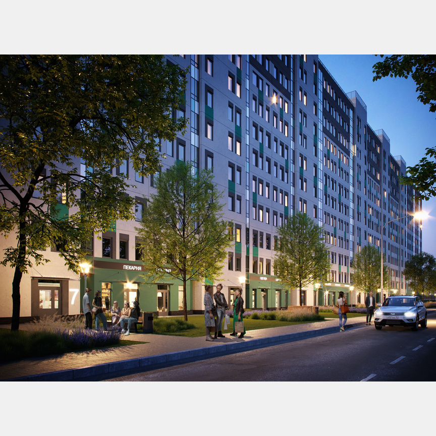 1-к. квартира, 35 м², 10/12 эт.