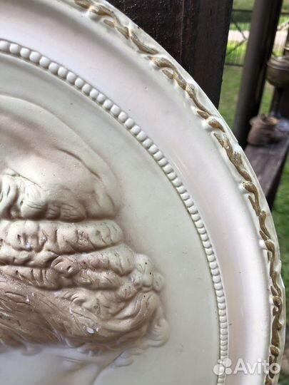 Панно Камея античный барельеф 1982г СССР