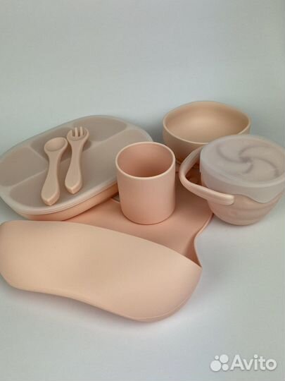 Набор силиконовой посуды для прикорма 7в1