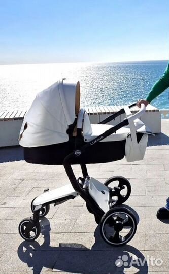 Коляска 2 в 1 эко кожа