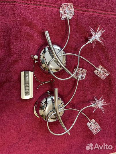 Люстра потолочная с пультом + 2 бра