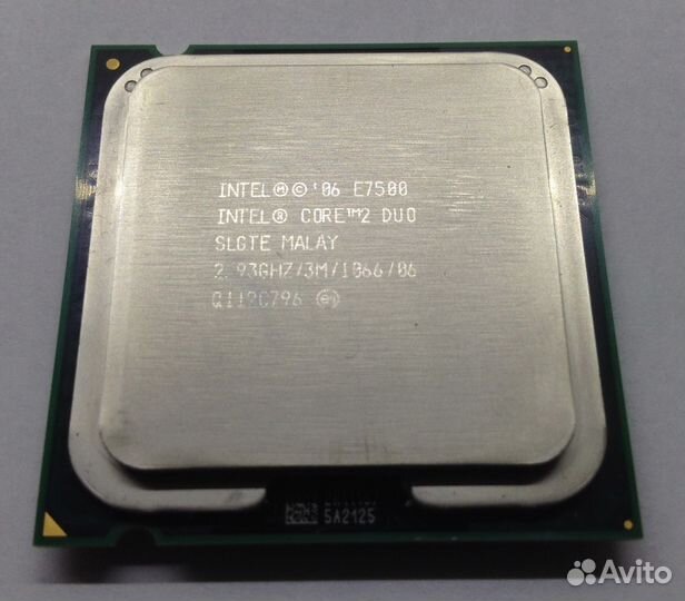 Intel Core Duo 2 E7500 сокет 775
