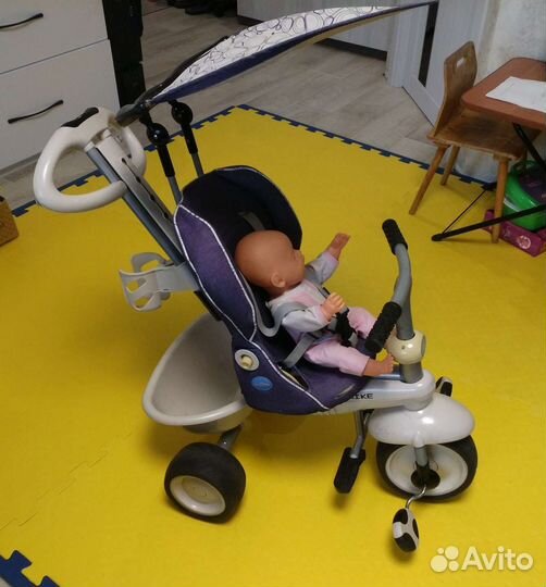 Трехколесный велосипед коляска