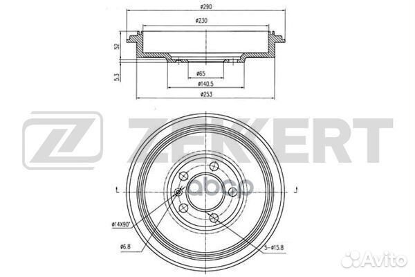 Барабан торм. зад. Skoda Octavia (1U 1Z ) 96