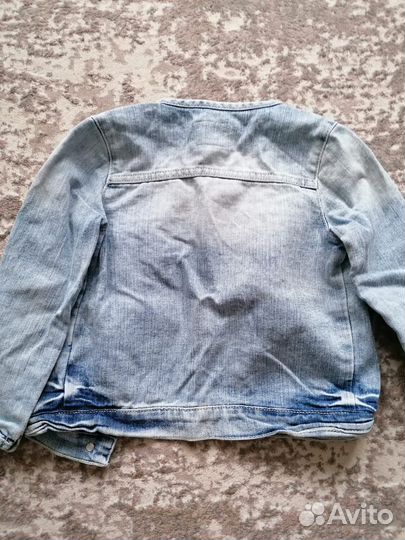 Джинсовая куртка на девочку 98-104