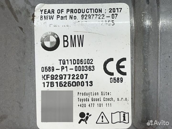 Подушка безопасности нижняя (для колен) BMW 7 сери