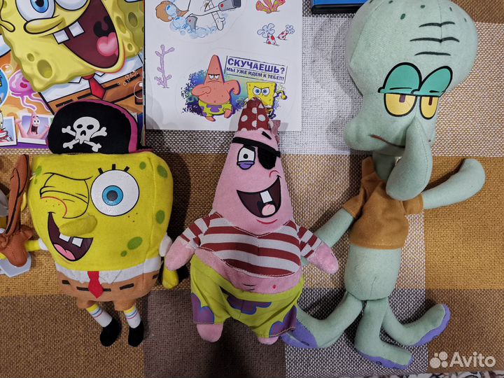 Sponge Bob Спанч Боб плакаты, фигурки, аксессуары