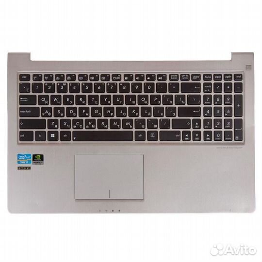 Топкейс с тачпадом и клавиатурой для asus UX51VZ(м