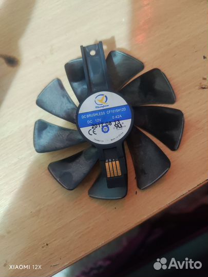Кулер для видеокарты rx470/480/570/580 sapphire